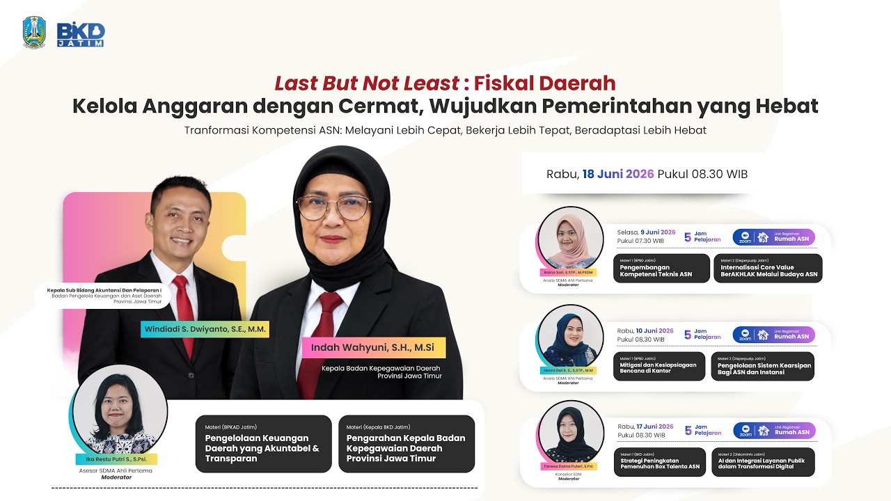 #4 Fiskal Pemprov Jatim: Kelola Anggaran dengan Cermat, Wujudkan Pemerintahan yang Hebat