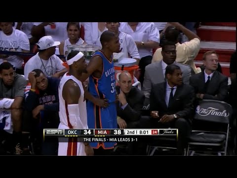 LeBron James Defense on Kevin Durant / 2012 NBA Finals Game 5