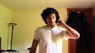 Men Curly Long Hair Growth Month 10