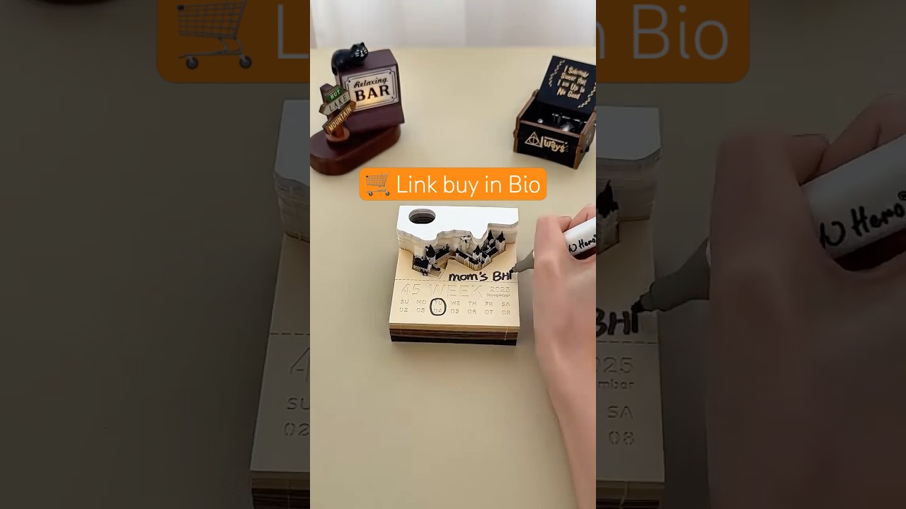 2025 Magic Castle 3D Pop-Up Calendar Memo Pad - Creative DIY Tear-Off Paper Art, Sticky Notes for