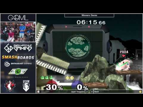 GOML 2015 - Liquid`Hungrybox (Jigglypuff) vs MacD (Peach) - SSBM Singles Winners Semis