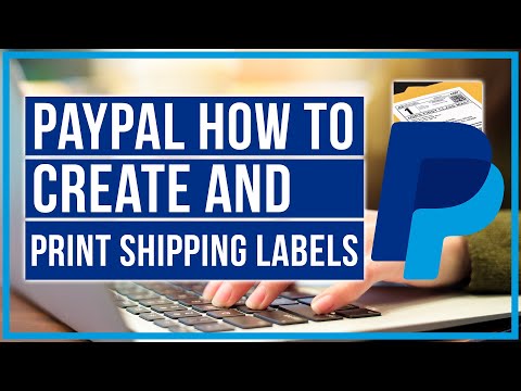 Part of a video titled PayPal - How To Create And Print Shipping Labels - YouTube