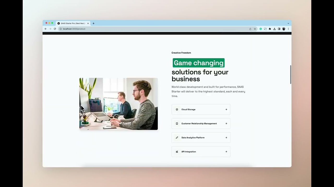 Nextjs Tailwindcss Framer Motion Landing Page Template