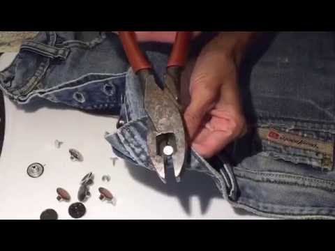 How to Attach a Jeans Button