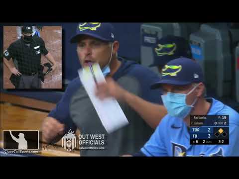 Ejection 32 - Umpire Todd Tichenor Ejects Kevin Cash Over Crewmate's Check Swing Call