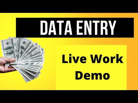Virtual Assistant Data Entry work demo for beginners on Fiverr | Upwork with practice file