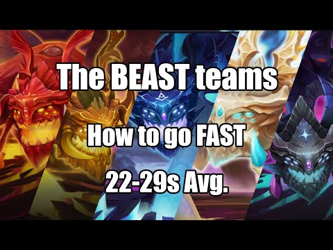 The Fastest Rift Beast Speed Teams - 21-29s Avg. | Summoners War