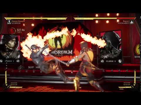 MK11 Scorpion 456 Dmg Kombo (2 Bars)