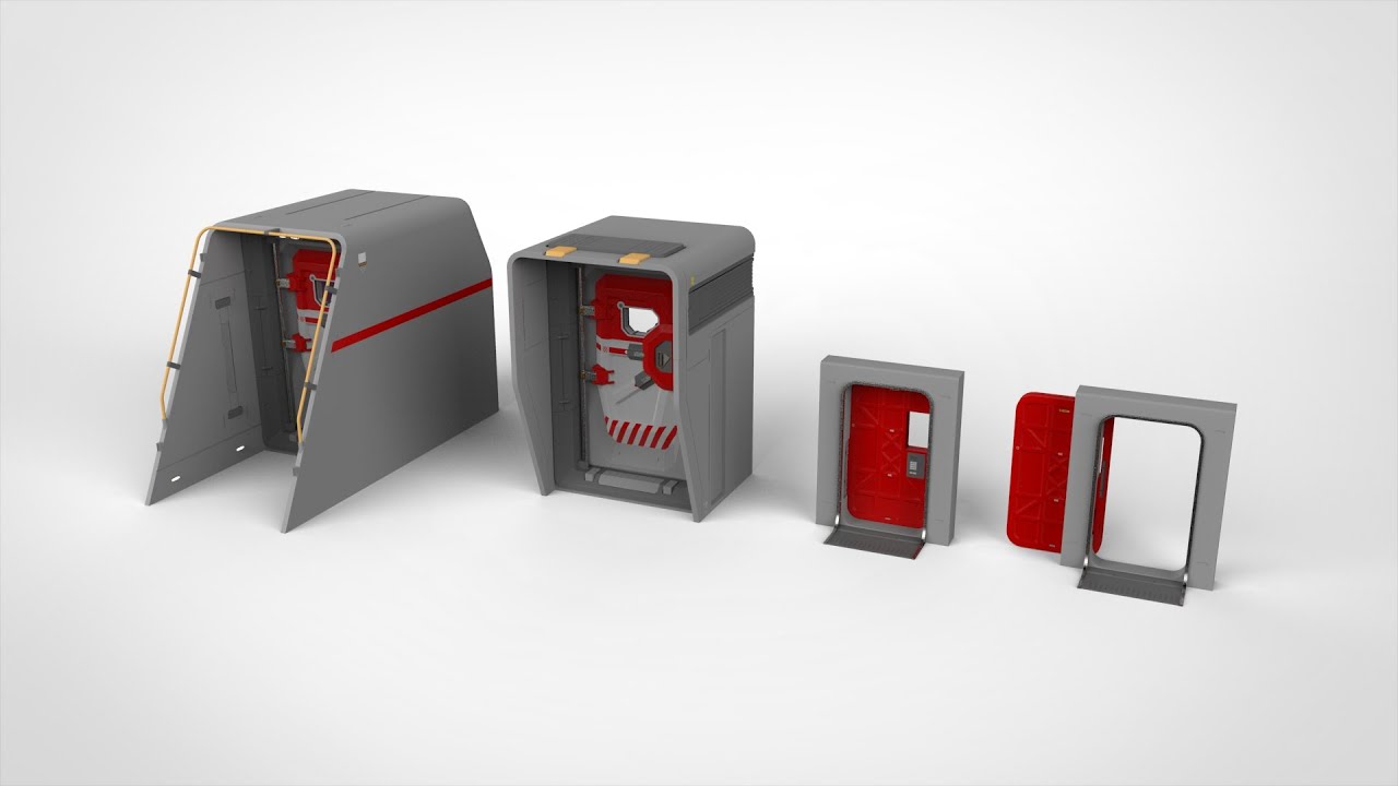 Sci fi door 12 3D Model