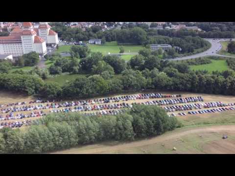 Impressionen über den Parkplätzen um Wurzen am 05.09.2015 - Tag der Sachsen 2015