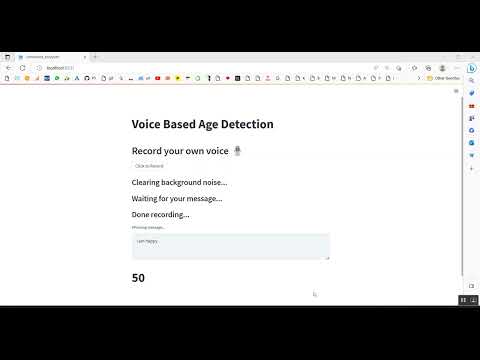 Voice Based Age Prediction Train ML Streamlit in Python Projects