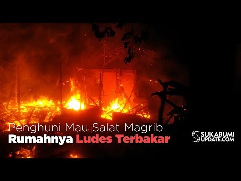 Video: Penghuni Mau Salat Magrib, Rumahnya Ludes Terbakar