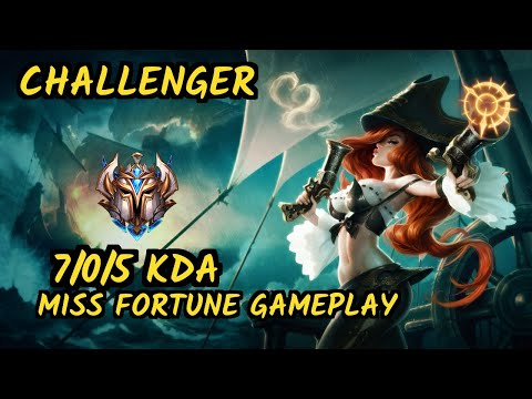 SPY.V Freeze (MISS FORTUNE) - 7/0/5 KDA BOTTOM ADC CHALLENGER GAMEPLAY - EUW v9.7
