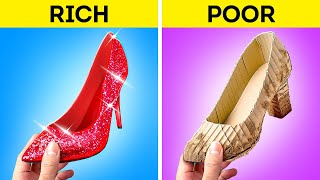 RICH GIRL VS POOR GIRL || Cool Hacks For Parenting! Expensive Items VS Cheap DIYs By 123 GO! GOLD