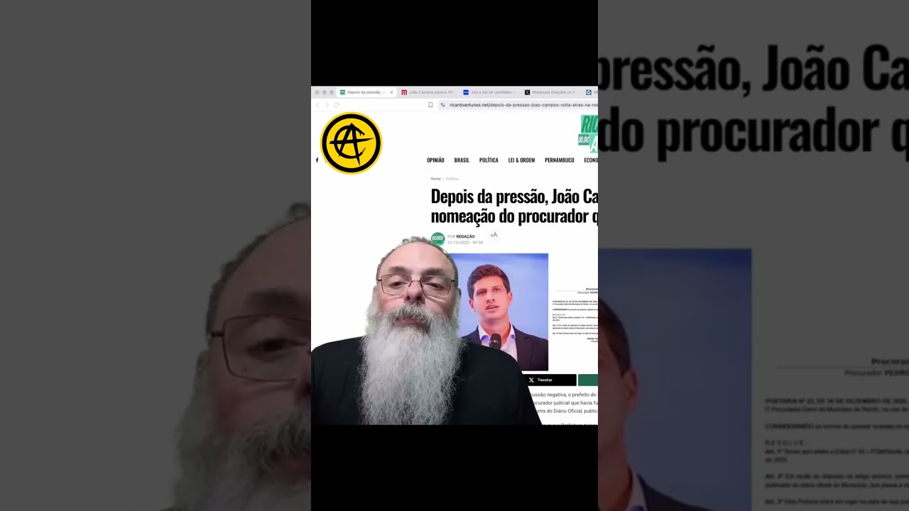 JOÃO CAMPOS confessa LAMBANÇA ao VOLTAR ATRÁS em NOMEAÇÃO de 63o LUGAR em CONCURSO: FICOU FEIO