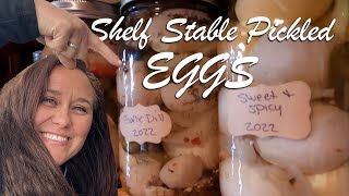 Shelf Stable Pickled Egg- Preserving Eggs for Long Term Food Storage- Quick and Easy Recipe