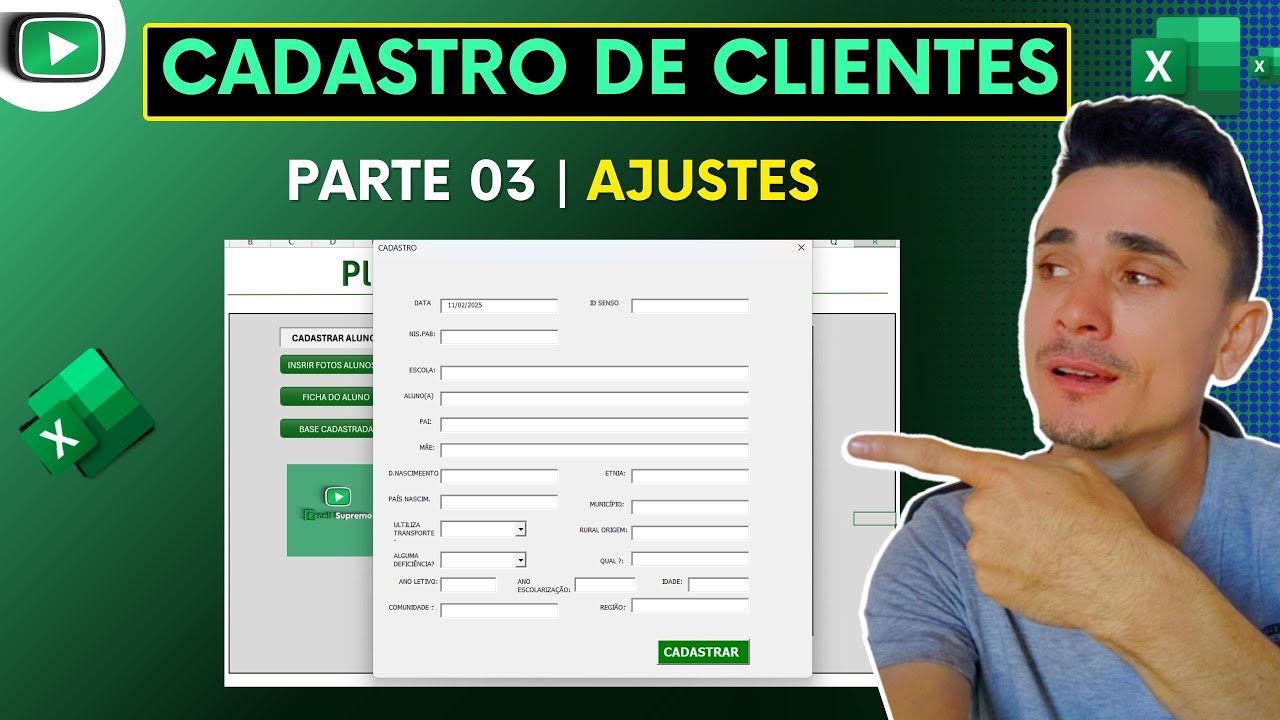 How to create a customer registration spreadsheet part 03 adjustments