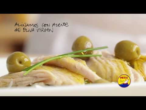 Ventresca de Bonito del Norte Ortiz con cebolleta y aceitunas