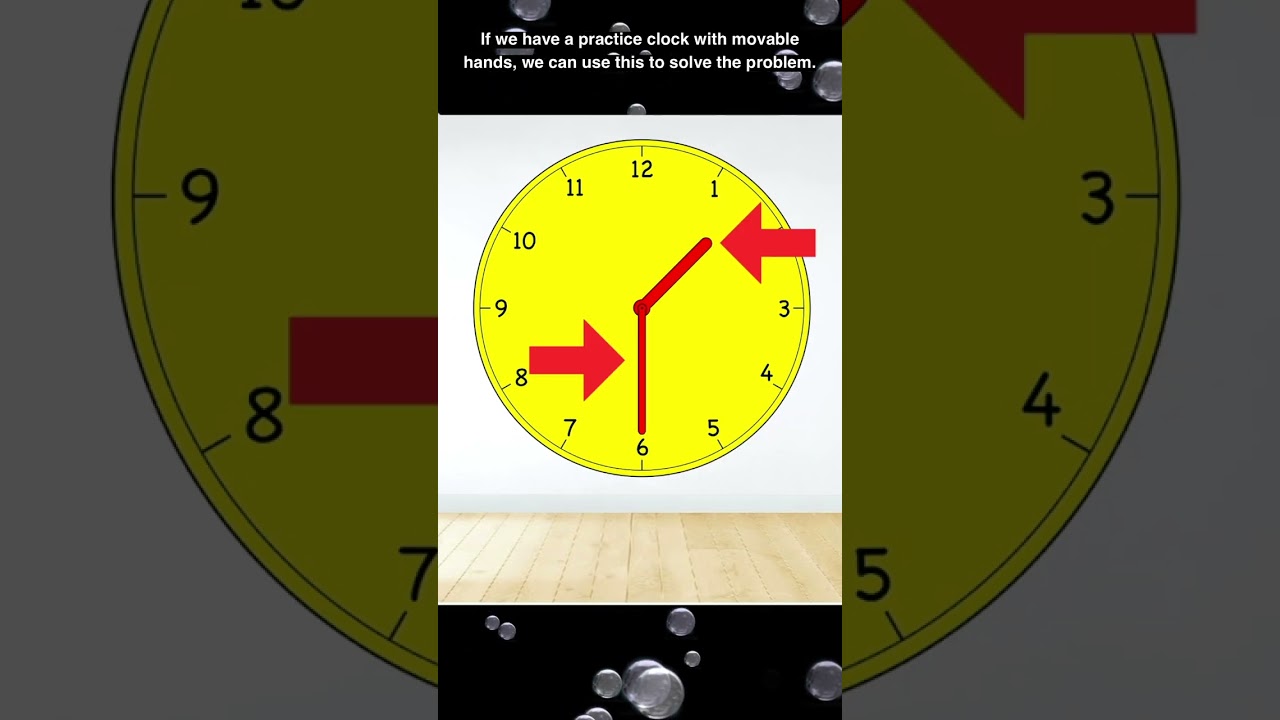 Find Elapsed Time using a Practice Clock #shorts
