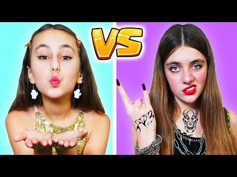 Desafío Chica Buena vs Chica Mala en la escuela || Situaciones incómodas y bromas con amigos