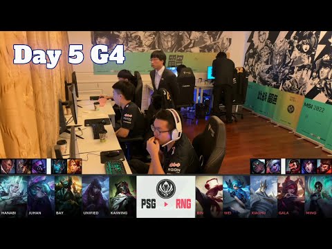 PSG vs RNG - Day 5 LoL MSI 2022 Rumble Stage | PSG Talon vs T1 full game