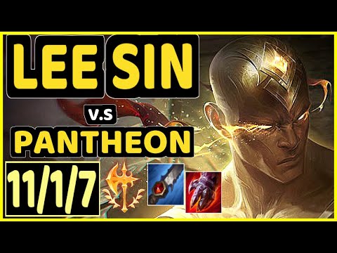 GILIUS (LEE SIN) vs PANTHEON - 11/1/7 KDA JUNGLE CHALLENGER GAMEPLAY - EUW