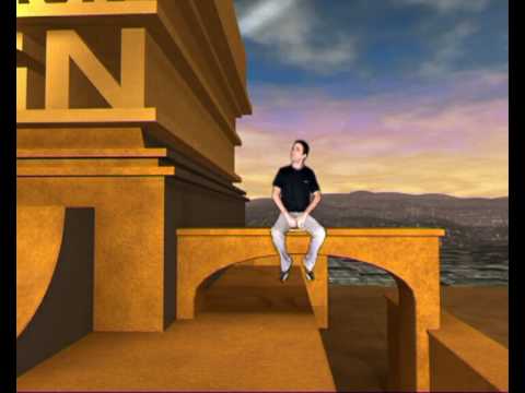 20th Century FOX different intro with a real person on the scene. - CGI 3DS Max