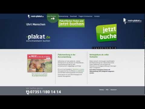 Video Tutorial für die Selektierung und Buchung von Plakatwänden