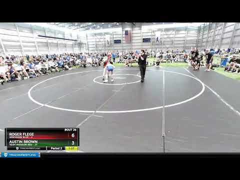 94 Lbs 4th Wrestleback (16 Team) - Roger Flege, Wisconsin Blue Vs Austin Brown, Team Missouri Red