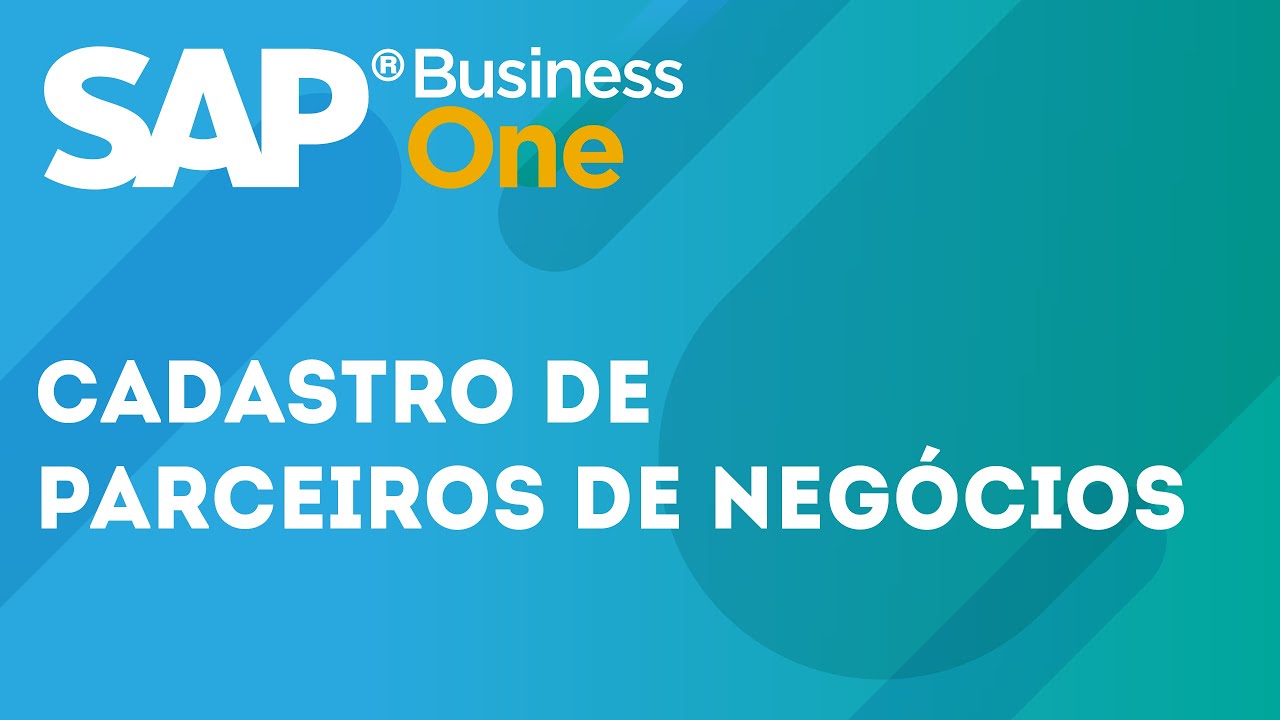 Treinamento - Cadastro de parceiros de negócios
