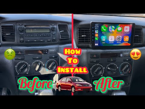 How to install 9” plug and play android head unit (2003-2008 Toyota corolla s)