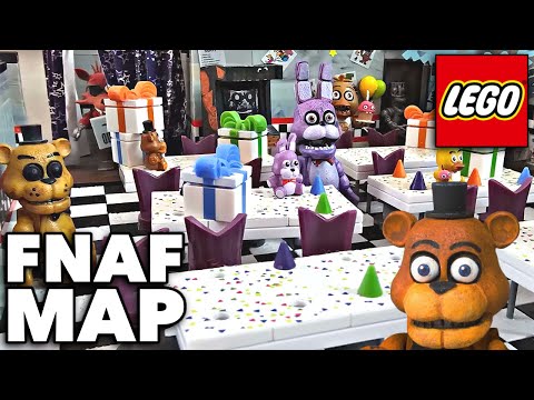 Building the Fnaf Map with McFarlane Legos - 2023 Fnaf Unboxing Review