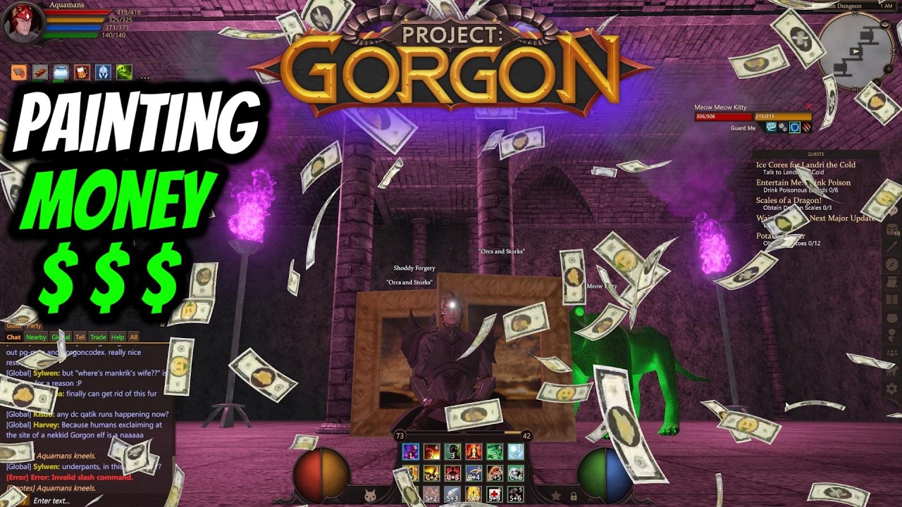 Project Gorgon: How To Make Money With Paintings