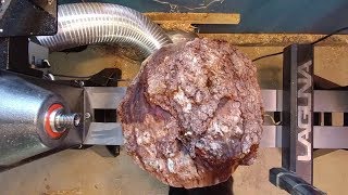 Woodturning Big Cherry Burl / Epoxy