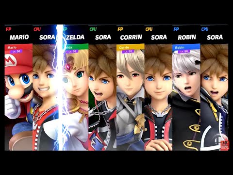 Super Smash Bros Ultimate Amiibo Fights – Sora & Co #54 Grab a Sora partner