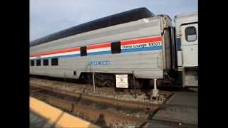preview picture of video '*RARE!* Amtrak Ex-Great Northern DOME at Glenview!'