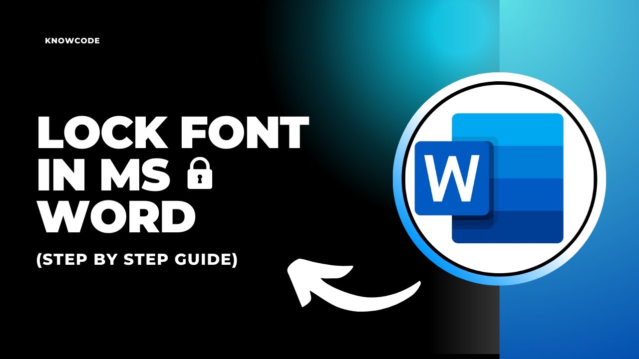 How to lock Font in MS Word (Quick And Easy)