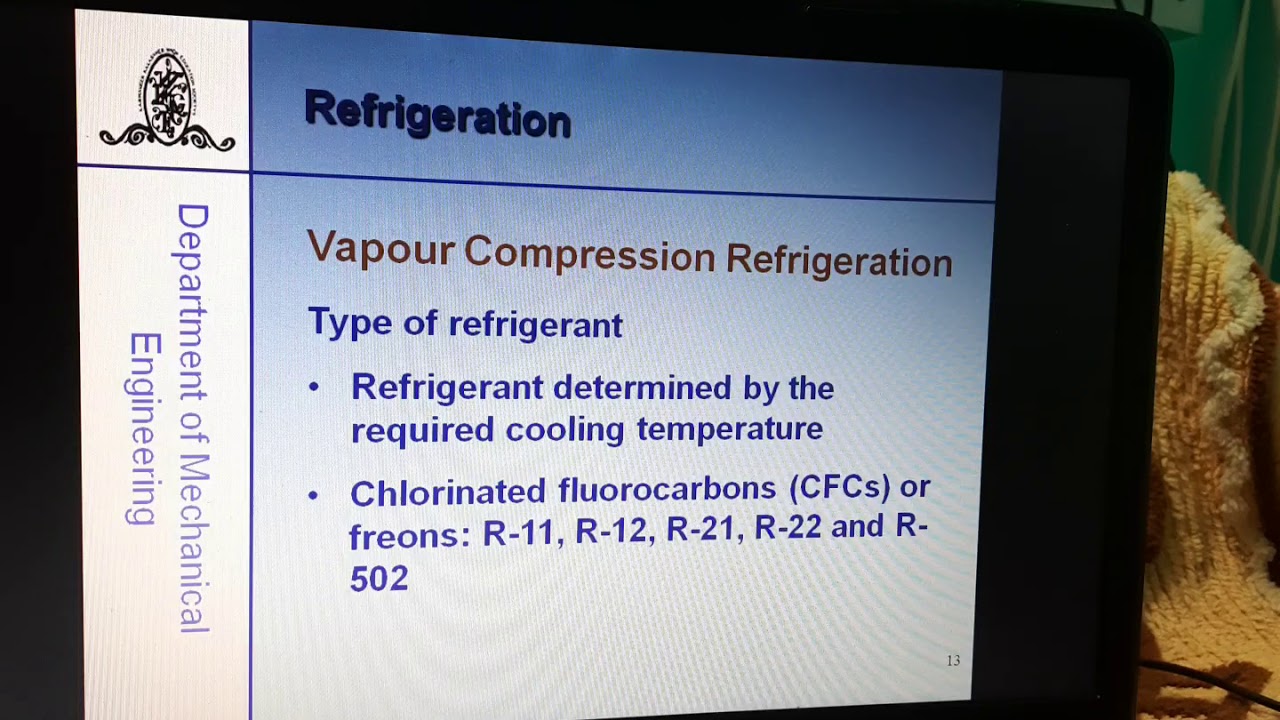 PPT on Refrigeration