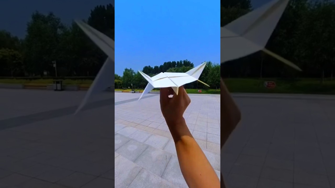 New folding paper plane , best flying return paper airplane , how to make paper jet plane