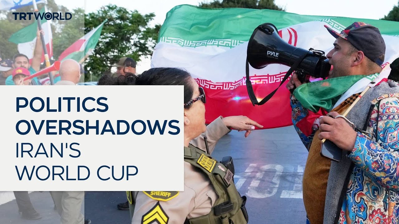 Video | Iranian football team arrives in US as peace deal announced