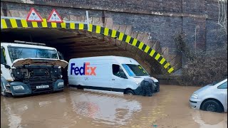 Fails Galore || UK Widespread Flooding || Vehicles vs Deep Water Compilation