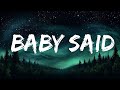 1 Hour |  Måneskin - BABY SAID (Lyrics)  | Dia Lyrics