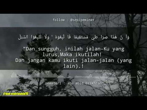 inti dakwah para rasul - abu abid dzikron