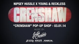 Justin Credible At Young & Reckless Pop-Up Shop w/ Nipsey Hussle