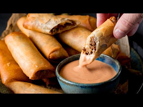 Disney Cheeseburger Spring Rolls Recipe