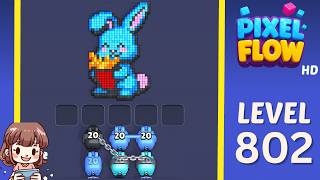 Pixel Flow Level 802 Solution Walkthrough