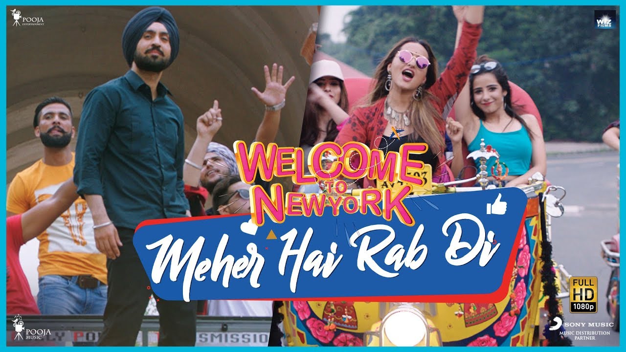 Meher Hai Rab Di Lyrics  | Welcome to New York | Aditya Roy Kapur, Boman Irani | Khusboo Grewal, Mika Singh | Meet Bros