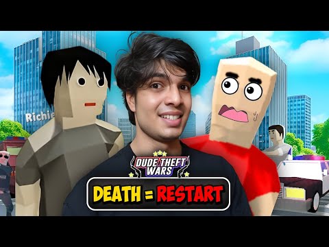 Completing Dude Theft War Full Game : Death = Restart From Starting 😨