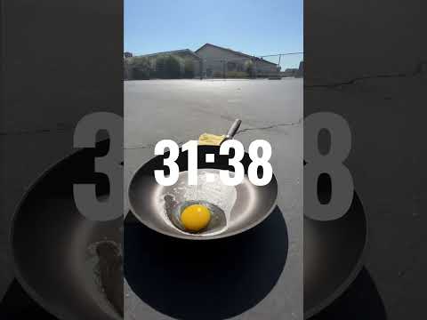How Long to Cook an EGG in 120 Degree Weather? (Test) 🍳