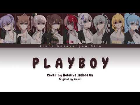 Hololive Indonesia - Playboy | Color Coded Lyrics